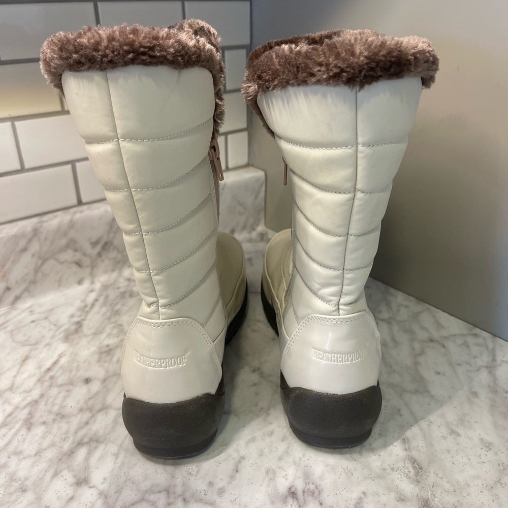 NWOT Weatherproof Women’s Zipper Snow boots, Size 8 - Picture 4 of 9